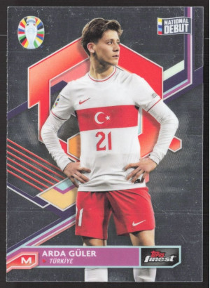 Arda Güler, Card, 2024 Topps Finest Road to UEFA Euro , BASE