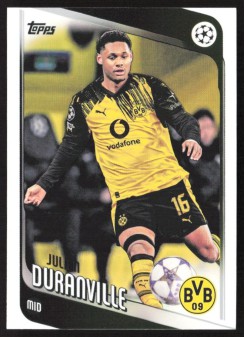 Julien Duranville, Kartička, 2025-26 Topps UEFA Club Competitions, BASE