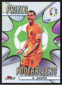 Cody Gakpo, Kartička, 2024 Topps Finest Road to UEFA Euro , INSERT