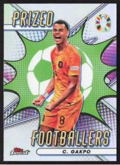 Cody Gakpo, Kartička, 2024 Topps Finest Road to UEFA Euro , INSERT