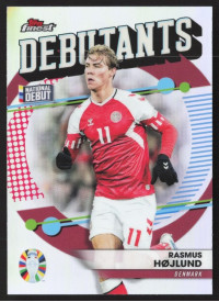 Rasmus Højlund, Kartička, 2024 Topps Finest Road to UEFA Euro , INSERT
