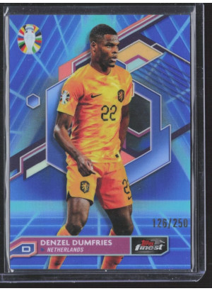 Denzel Dumfries, Card, 2024 Topps Finest Road to UEFA Euro , LIMIT