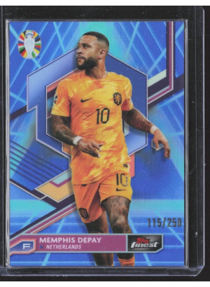 Memphis Depay, Card, 2024 Topps Finest Road to UEFA Euro , LIMIT
