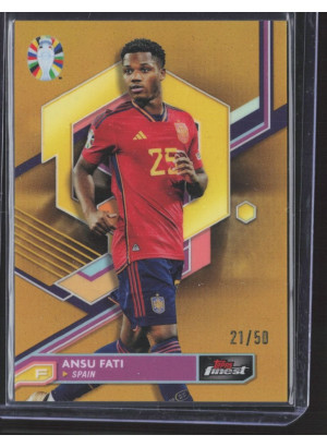 Ansu Fati, Card, 2024 Topps Finest Road to UEFA Euro , LIMIT