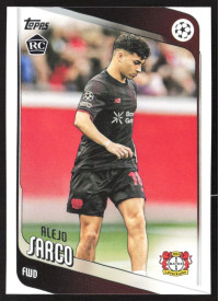 Alejo Sarco, Kartička, 2025-26 Topps UEFA Club Competitions, BASE