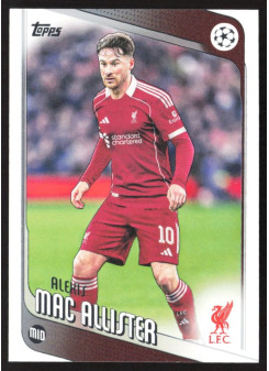 Alexis Mac Allister, Kartička, 2025-26 Topps UEFA Club Competitions, BASE