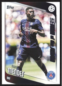 Nuno Mendes, Kartička, 2025-26 Topps UEFA Club Competitions, BASE