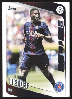 Nuno Mendes, Kartička, 2025-26 Topps UEFA Club Competitions, BASE
