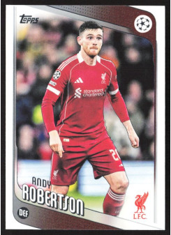 Andy Robertson, Kartička, 2025-26 Topps UEFA Club Competitions, BASE