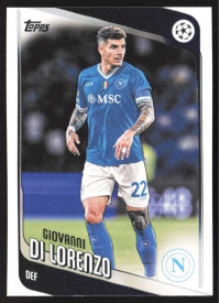 Giovanni Di Lorenzo, Kartička, 2025-26 Topps UEFA Club Competitions, BASE