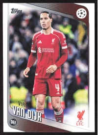 Virgil van Dijk, Kartička, 2025-26 Topps UEFA Club Competitions, BASE
