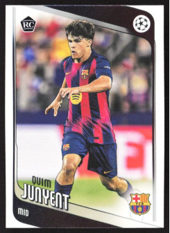 Quim Junyent, Kartička, 2025-26 Topps UEFA Club Competitions, BASE