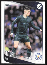 Phil Foden, Kartička, 2025-26 Topps UEFA Club Competitions, BASE