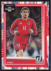 Brennan Johnson, Card, 2026 Panini Donruss Road to FIFA World Cup, Silver