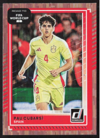 Pau Cubarsi, Kartička, 2026 Panini Donruss Road to FIFA World Cup, Bronze