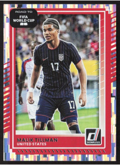 Malik Tillman, Kartička, 2026 Panini Donruss Road to FIFA World Cup, Silver