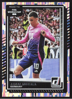 Jamal Musiala, Card, 2026 Panini Donruss Road to FIFA World Cup, Silver