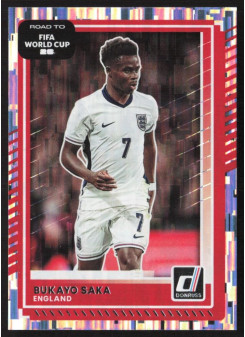 Bukayo Saka, Kartička, 2026 Panini Donruss Road to FIFA World Cup, Silver