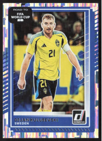 Dejan Kulusevski, Card, 2026 Panini Donruss Road to FIFA World Cup, Silver