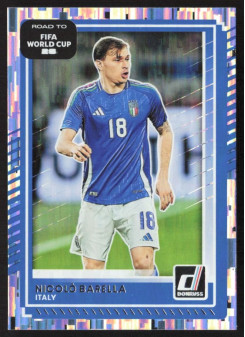 Nicolo Barella, Card, 2026 Panini Donruss Road to FIFA World Cup, Silver