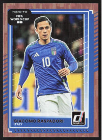 Giacomo Raspadori, Card, 2026 Panini Donruss Road to FIFA World Cup, Bronze