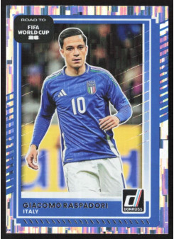 Giacomo Raspadori, Kartička, 2026 Panini Donruss Road to FIFA World Cup, Silver
