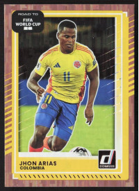 Jhon Arias, Card, 2026 Panini Donruss Road to FIFA World Cup, Bronze