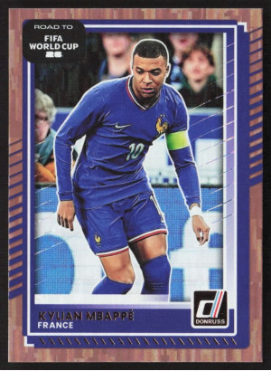Kylian Mbappe, Card, 2026 Panini Donruss Road to FIFA World Cup, Bronze