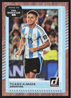 Thiago Almada, Card, 2026 Panini Donruss Road to FIFA World Cup, Bronze