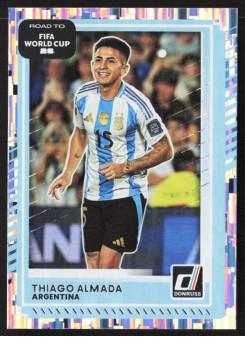 Thiago Almada, Card, 2026 Panini Donruss Road to FIFA World Cup, Silver
