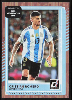 Cristian Romero, Kartička, 2026 Panini Donruss Road to FIFA World Cup, Bronze