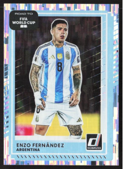Enzo Fernandez, Card, 2026 Panini Donruss Road to FIFA World Cup, Silver
