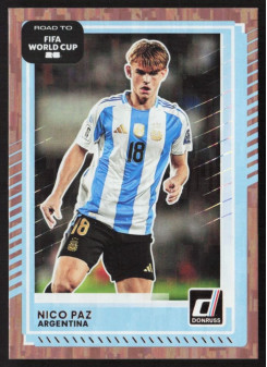Nico Paz, Kartička, 2026 Panini Donruss Road to FIFA World Cup, Bronze