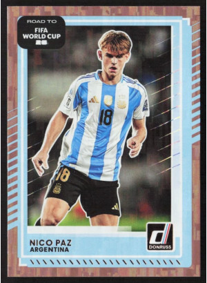Nico Paz, Kartička, 2026 Panini Donruss Road to FIFA World Cup, Bronze