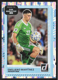 Emiliano Martinez, Card, 2026 Panini Donruss Road to FIFA World Cup, Silver