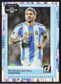 Rodrigo de Paul, Card, 2026 Panini Donruss Road to FIFA World Cup, Silver