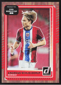 Andreas Schjelderup, Card, 2026 Panini Donruss Road to FIFA World Cup, Bronze