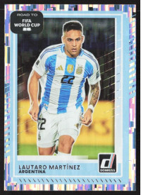 Lautaro Martinez, Card, 2026 Panini Donruss Road to FIFA World Cup, Silver