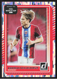 Andreas Schjelderup, Card, 2026 Panini Donruss Road to FIFA World Cup, Silver