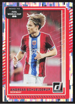 Andreas Schjelderup, Card, 2026 Panini Donruss Road to FIFA World Cup, Silver