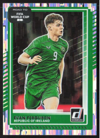 Evan Ferguson, Card, 2026 Panini Donruss Road to FIFA World Cup, Silver