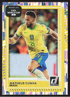 Matheus Cunha, Kartička, 2026 Panini Donruss Road to FIFA World Cup, Silver