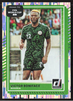 Victor Boniface, Card, 2026 Panini Donruss Road to FIFA World Cup, Silver