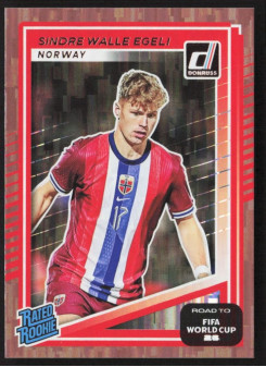 Sindre Walle Egeli, Kartička, 2026 Panini Donruss Road to FIFA World Cup, Bronze