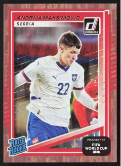 Andrija Maksimovic, Kartička, 2026 Panini Donruss Road to FIFA World Cup, Bronze