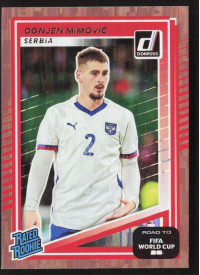Ognjen Mimovic, Card, 2026 Panini Donruss Road to FIFA World Cup, Bronze