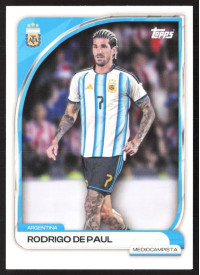 Rodrigo De Paul, Kartička, 2026 Topps Argentina Collector Tin, BASE