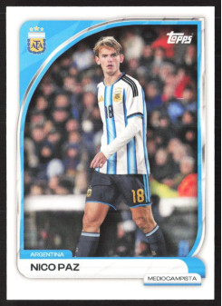 Nico Paz, Kartička, 2026 Topps Argentina Collector Tin, BASE