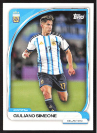 Giuliano Simeone, Kartička, 2026 Topps Argentina Collector Tin, BASE
