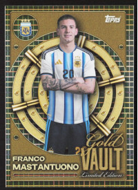Franco Mastantuono, Kartička, 2026 Topps Argentina Collector Tin, INSERT